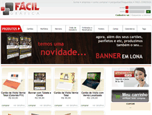 Tablet Screenshot of facilgrafica.com.br